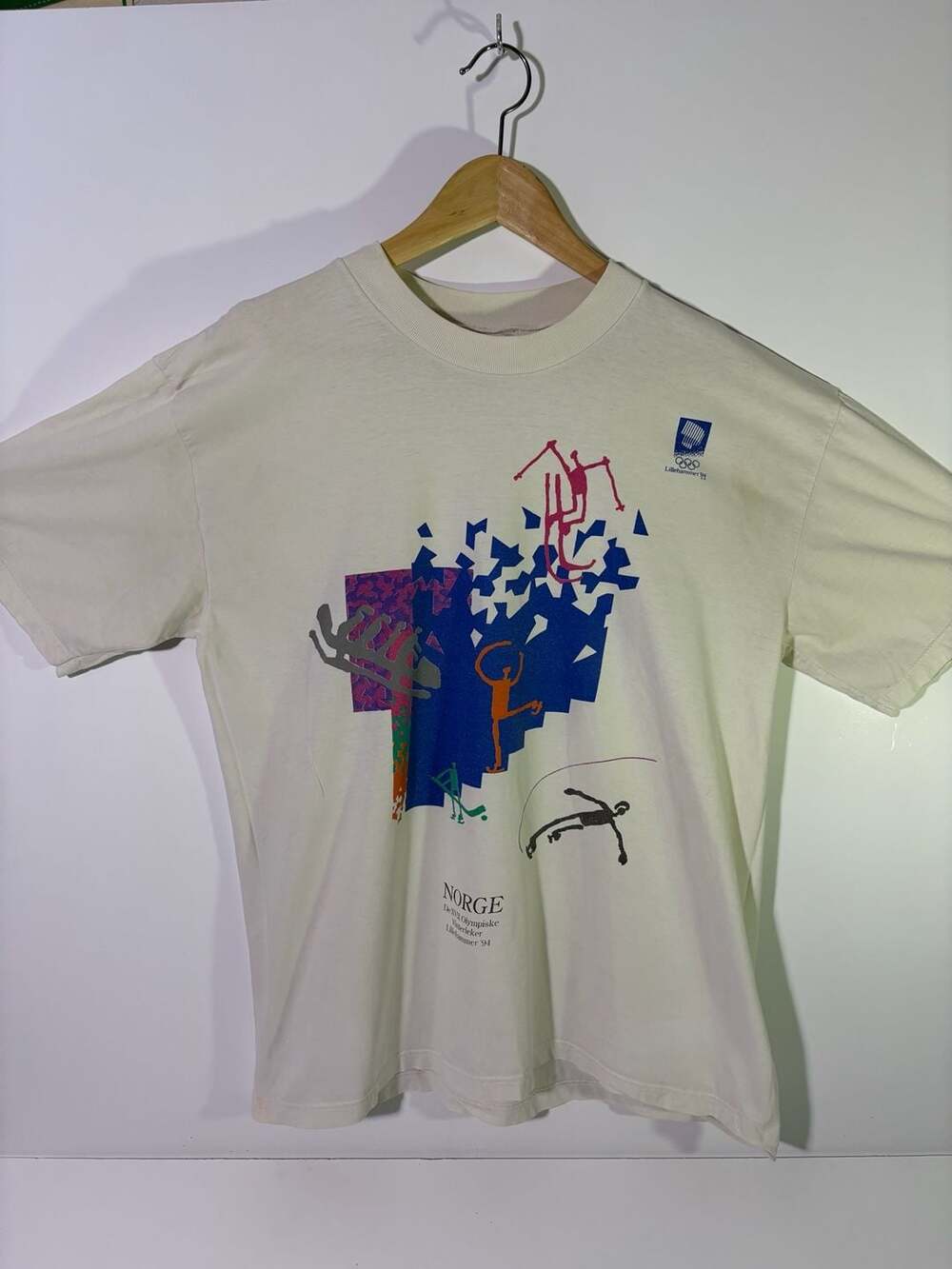 Vintage 1994 Lillehammer Winter Olympics Norge T-Shirt
